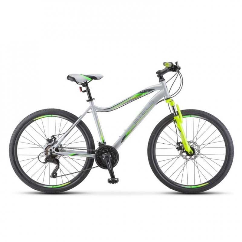 Велосипед 26 Stels Miss 5000 MD V020 (18" серебристый/салатовый) 2021