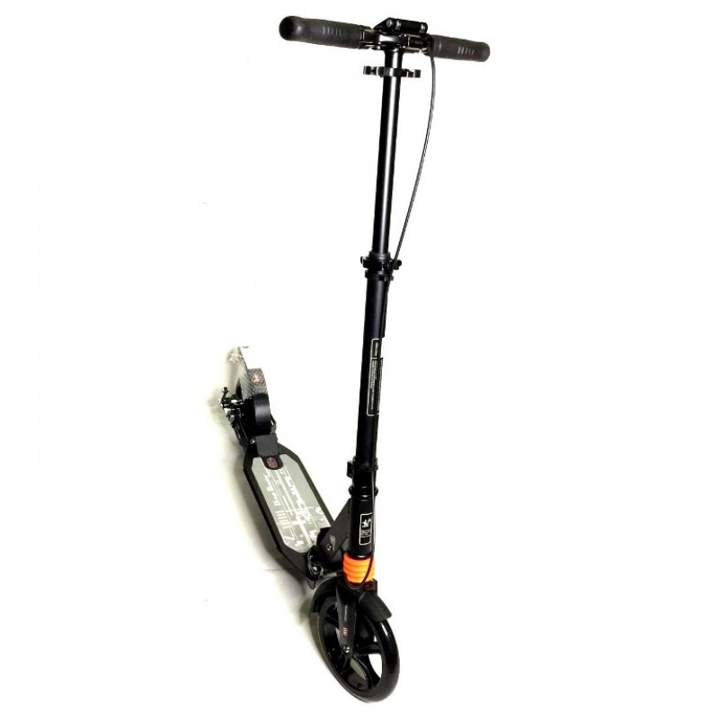 Городской самокат URBAN Scooter Disk Brake JC-663 (колёса 200мм) чёрный