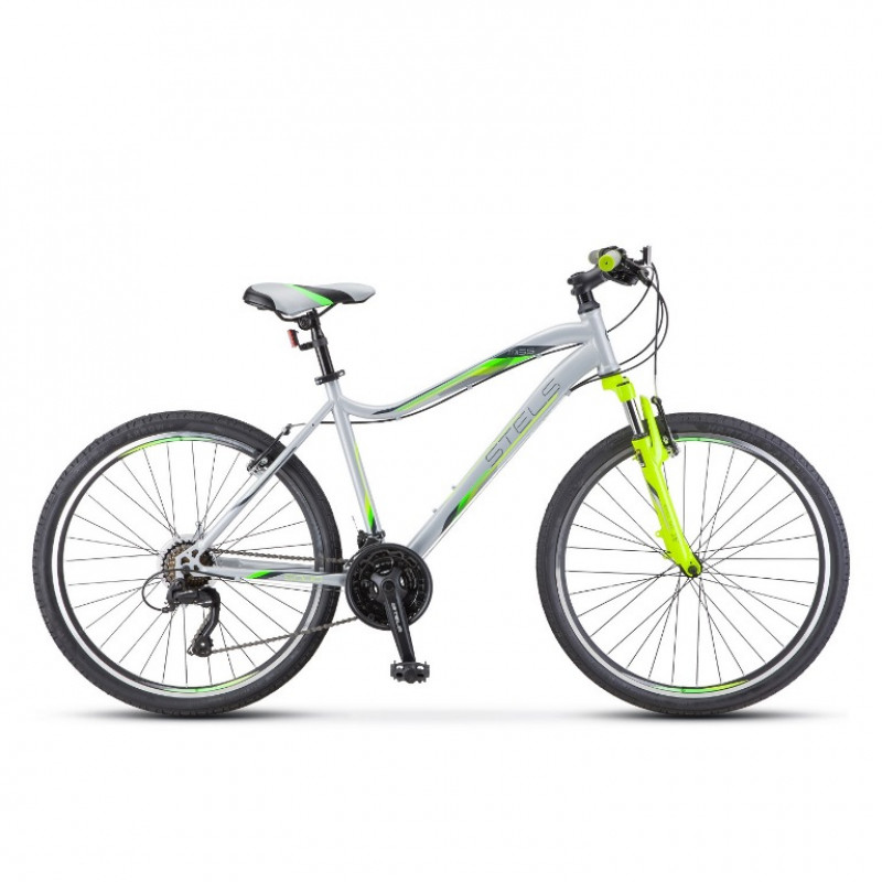 Велосипед 26 Stels Miss 5000 V050 (16" серебристый/салатовый) 2021