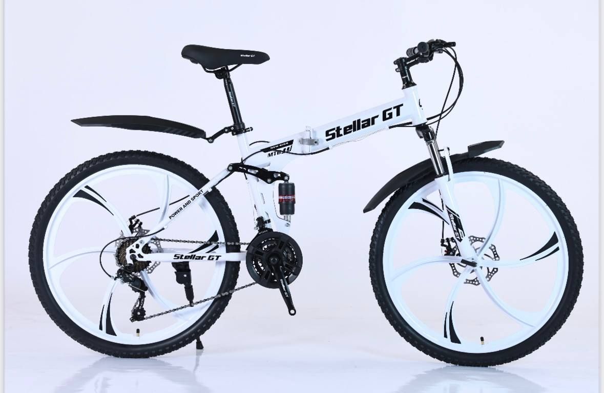 Велосипед налитых дисках Stellar GT White