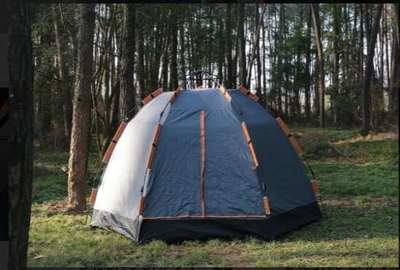 YJ-004（палатка）количество место:3 серый с оранжевым	