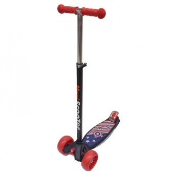 Самокат Scooter BIG Maxi Print Music TJ-701M цвет черный КАПИТАН АМ 1/6