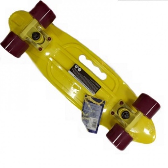 Скейтборд ТТ Fishboard 23 print (mini) yellow 1/4 TLS-406